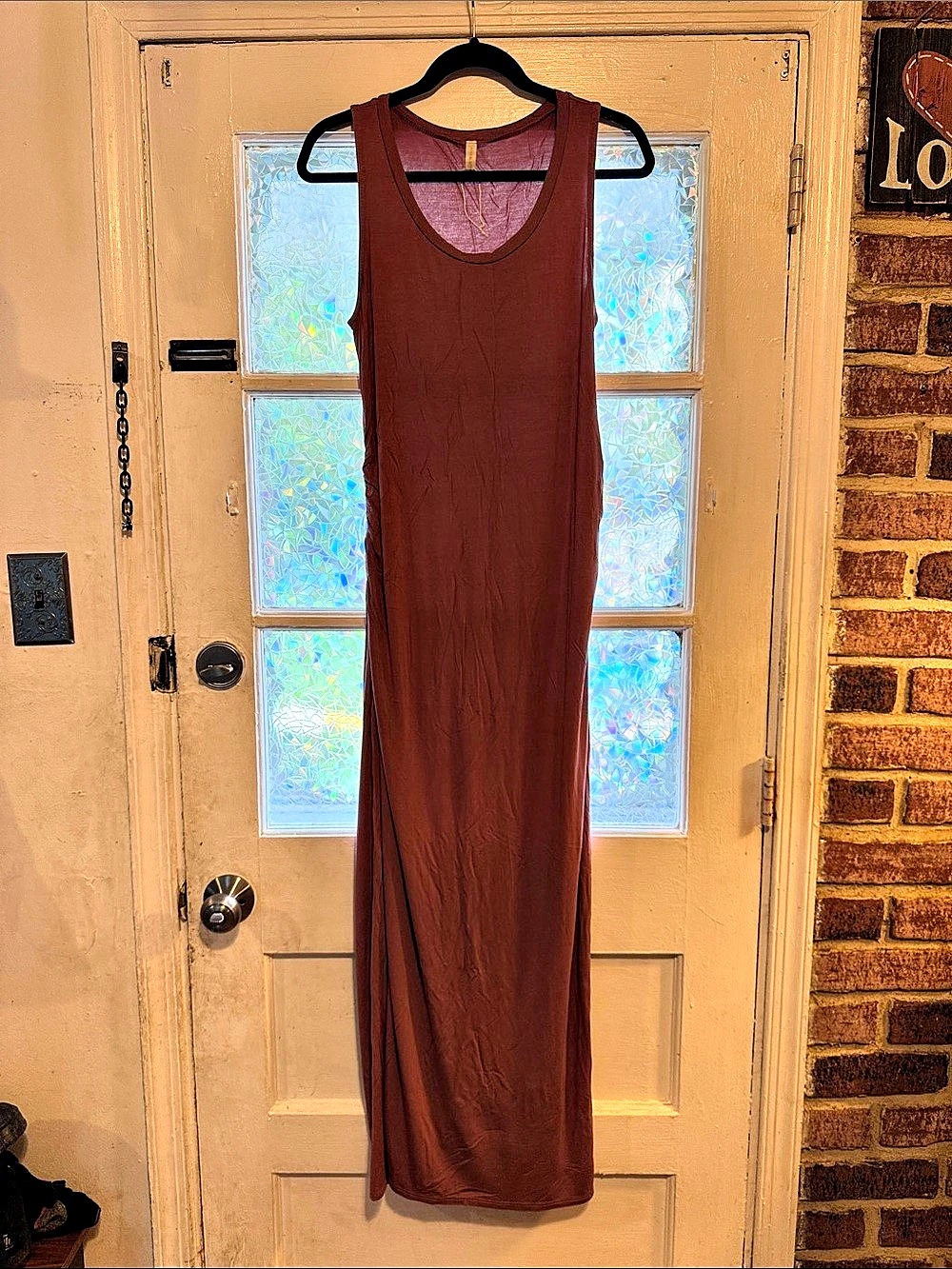 Pinkblush Ruched Maxi Dress Size Large